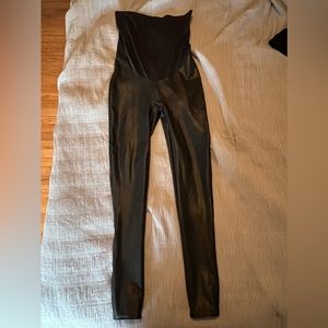 Spanx Maternity Faux Leather Leggings